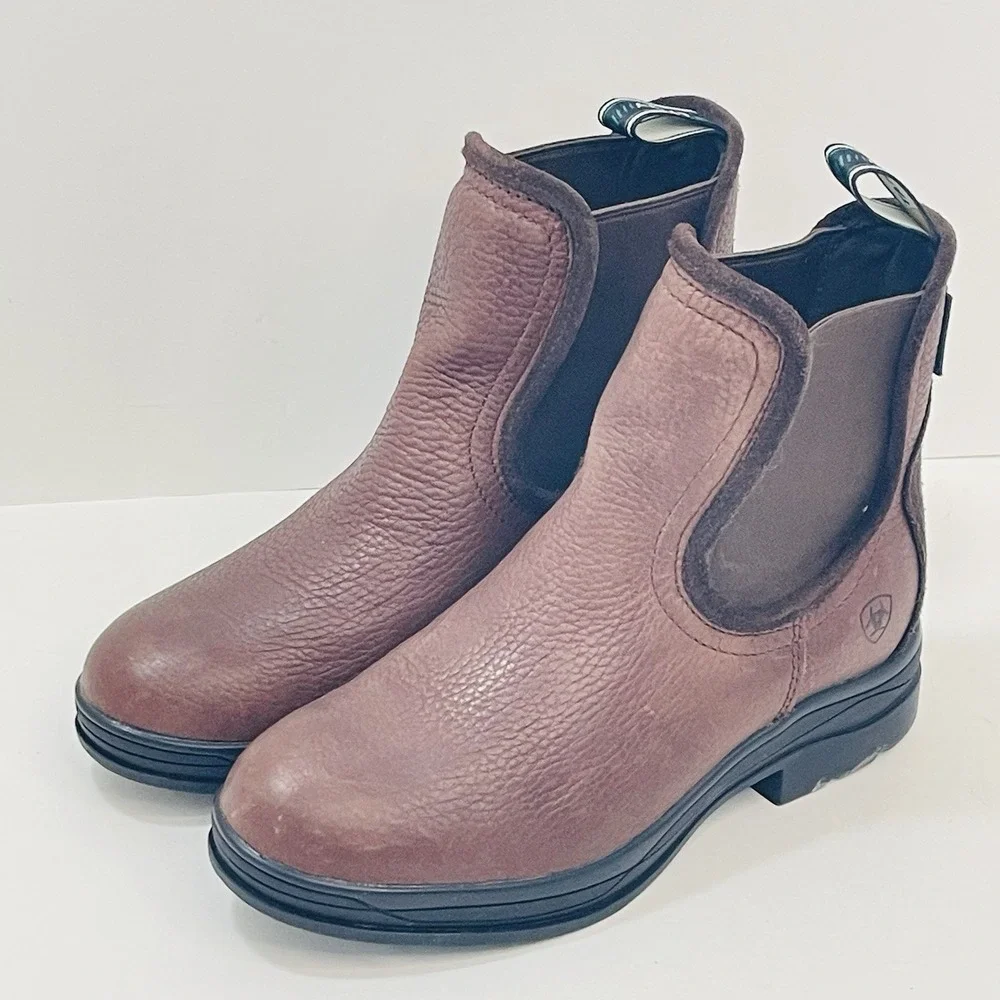 Ariat Women's Keswick H20 Waterproof Brown Short Riding Boot Sz 6.5 B